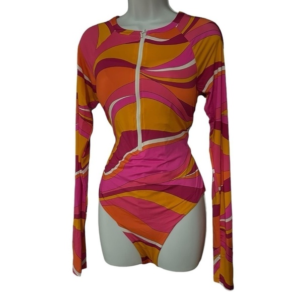 Trina TurkOpen Back Paddle One Piece NWT